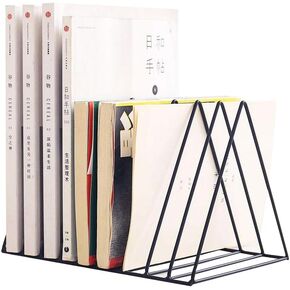 منظم مجلد الملفات لسطح المكتب، 9 أقسام مثلثة معدنية عمودية حامل حامل للمجلات، صينية الورق/منضدة البريد/السجل/الرسائل/حاملات فارز رف الكتب، تخزين حامل سجل الفينيل، اللوازم المكتبية in Kuwait