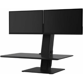 HUMANSCALE QuickStand Eco Desk for Dual Monitor, Black in Kuwait