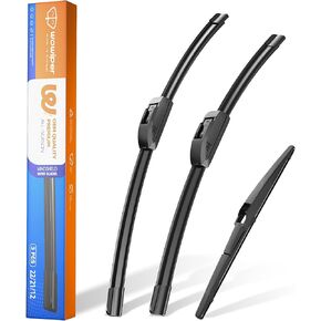 شفرات ممسحة الزجاج الأمامي 26 بوصة + 17 بوصة مع ممسحة خلفية 12 بوصة بديلة للسيارات في جميع المواسم لنيسان روج/نيسان باثفايندر 2013-2023 (مجموعة من 3) in Kuwait