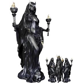 Hekate Niktipolos, Hekate Statue, Witch Statue, Greek Goddesss with Her Hounds of Magics, Witchy Home Decor (A) in Kuwait