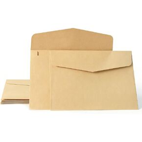 مظاريف 5x7، مظاريف 5x7 للدعوات، 10 عبوات من مظاريف a7، بطاقة دعوة على شكل ظرف بني in Kuwait