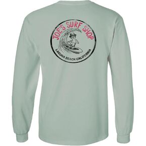 JOES SURF SHOP Men's Papa Joe Logo Long Sleeve Cotton Tees. Reg, Big and Tall in Saudi Arabia