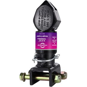 وصلة مقطورة قابلة للتعديل 2-5/16 بوصة مع مزلاج الزناد SAE الفئة IV 12500 رطل لسحب RV والقارب والتخييم (أسود) (12500LBS 2-5/16 بوصة) in Kuwait