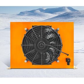AH1417T-CA DC12V 150L/min Fan Hydraulic Oil Cooler 120W Hydraulic Oil Radiator Air Cooler Heat Dissipation Replace# AH1417T in Kuwait