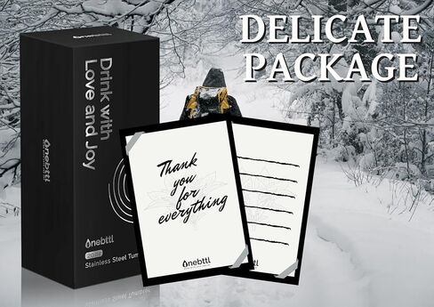 هدايا رائعة من Onebttl للمتزلجين على الجليد، هدايا التزلج على الجليد، كوب من الفولاذ المقاوم للصدأ مع غطاء 20 أونصة، هدية على الجليد للرجال في أعياد الميلاد والكريسماس - أسود -01Rather in Kuwait