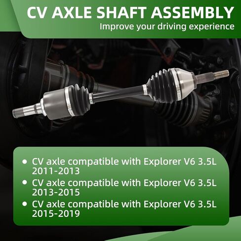 مجموعة عمود المحور السيرة الذاتية الأمامية متوافقة مع Explorer V6 3.5L 2011-2019 الجانب الأيسر للسائق استبدال 66-2286 NCV11046 in Saudi Arabia