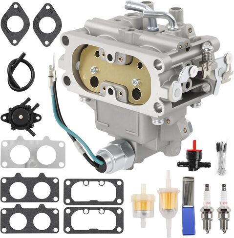 Carburetor Compatible with Kawasaki FH601V, Replaces #15003-7041 15003-7077, Fits FH601V-AS/BS/CS/DS/ES/FS Series Engines with Fuel Pump Spark Plugs in Saudi Arabia