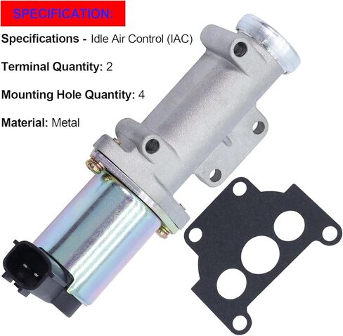 SMMS Idle Air Control Valve with 1 Gasket for Nissan Frontier 2.4L 1998-2004, for Xterra 2.4L 2000-2004, Replace OE: 2378135510 237813S500 237813S510 AC467 in Saudi Arabia
