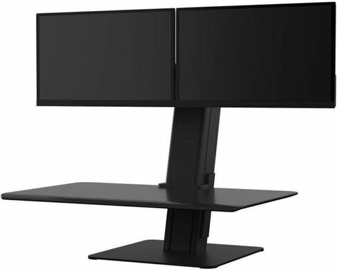 HUMANSCALE QuickStand Eco Desk for Dual Monitor, Black in Kuwait
