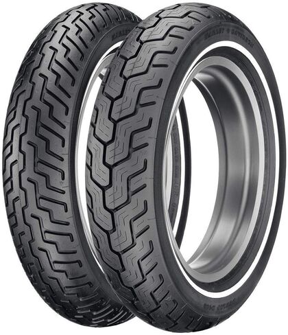 Dunlop Harley-Davidson D402 Rear Motorcycle Tire MU85B-16 (77H) Slim White Wall - Fits: Harley-Davidson CVO Dyna Wide Glide FXDWGSE 2002 in Saudi Arabia
