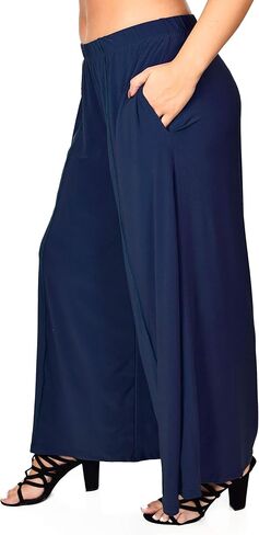 Dare2BStylish Women Plus Size Loose Fitting Boho Palazzo Pants in Kuwait