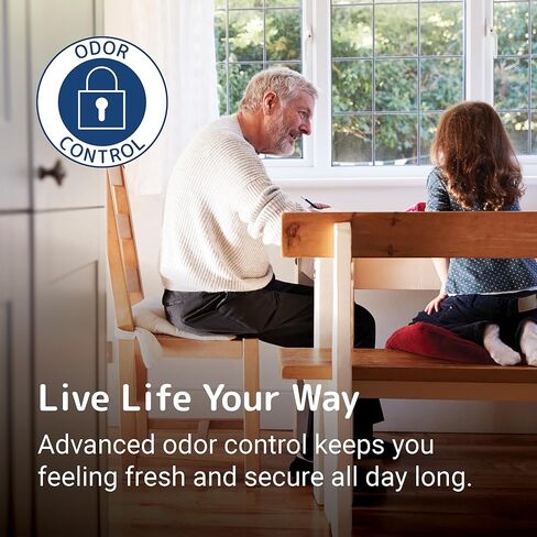 فوط أبينا سان الفاخرة لسلس البول، ذات امتصاص متوسط، (المقاسات من 4 إلى 7)، مقاس 6، 34 قطعة in Kuwait