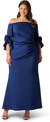 Adrianna Papell Printed Satin Dress in Kuwait