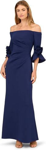 Adrianna Papell Printed Satin Dress in Kuwait