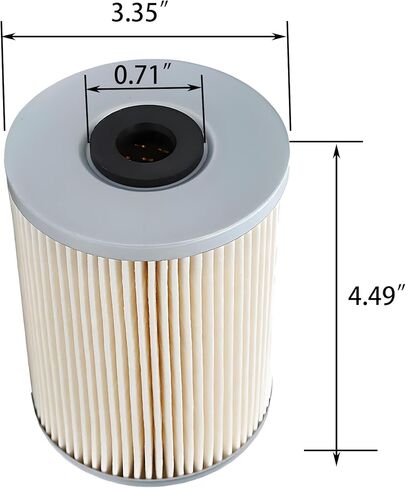 iFJF MIU802421 Fuel Filter with O-ring Replacement for 3032E 3033R 3038E 3039R 3046R 4044M 4044R 4049R 4052M 4052R 4066M 4066R Lawn Mover Tractor Replaces for 7020012 SN25127 FYD00002532 in Saudi Arabia