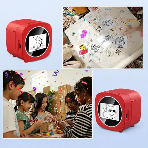 AI Smart Voice Sticker Printer with Display Screen, Portable Inkless Thermal Label Maker, Mini DIY Sticker Machine for Home, School, Office & Creative Organization in Saudi Arabia