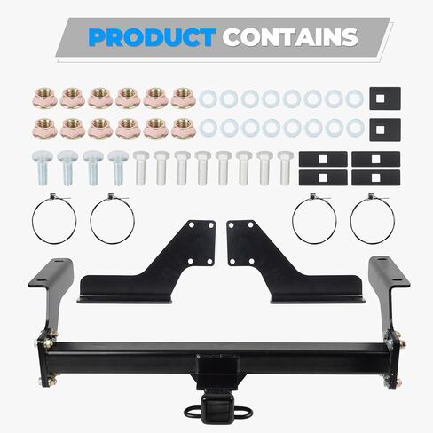 وصلة وصلة مقطورة لسوبارو كروستريك 2018-2023، جهاز استقبال 2 بوصة، إطار أنبوب مربع، مجموعة وصلة سحب فئة 3 سوداء حامل الدراجة in Kuwait