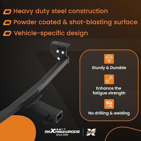 وصلة مقطورة maxpeedingrods فئة 3، وصلة سحب استقبال 2 بوصة تناسب موديلات Nissan Rogue 2008-2020، وصلة استقبال سحب 2 بوصة لـ 2014-2015 Nissan Rogue Select، مطلي بمسحوق أسود in Saudi Arabia