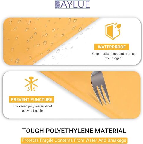 كرافت 14.25 × 20 فقاعات بريدية كبيرة جدًا #7 | المغلفات المبطنة ذاتية الغلق | بريد فقاعي أصفر مبطن بالهواء | الحجم القابل للاستخدام 14.25x19 | 50 عبوة بالجملة | حقائب شحن خفيفة الوزن in Kuwait