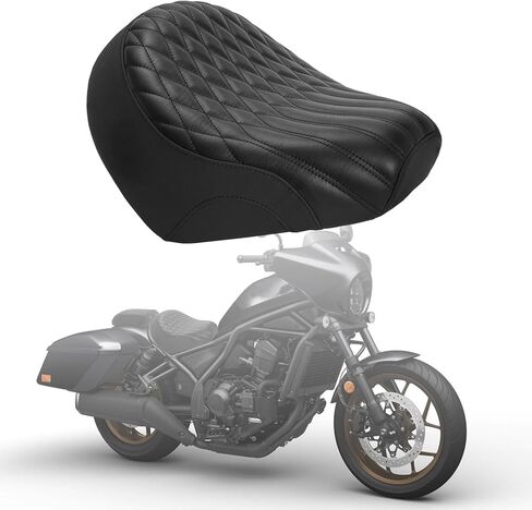 Driver Seat for Rebel 1100, with Gel Pad Rider Seat Cushion 2021-later, Black Stiching Diamond in Saudi Arabia