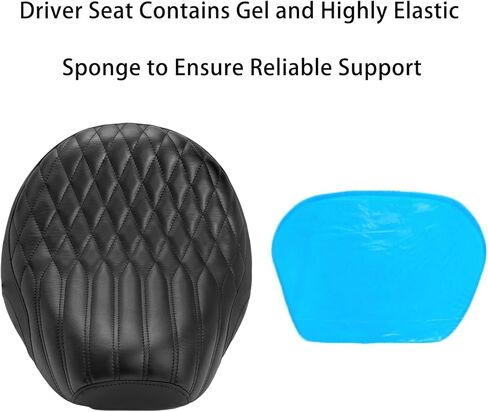 Driver Seat for Rebel 1100, with Gel Pad Rider Seat Cushion 2021-later, Black Stiching Diamond in Saudi Arabia