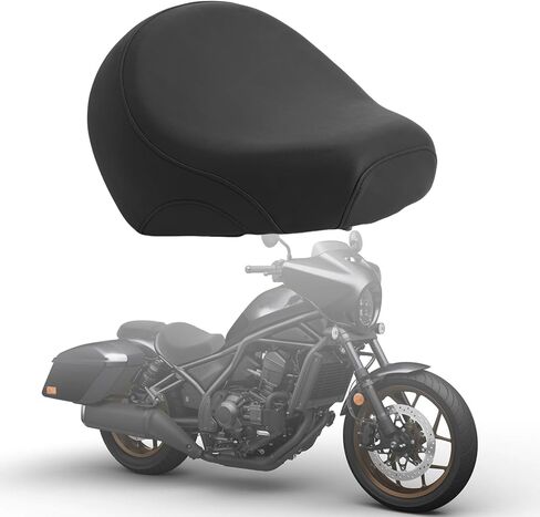 مقعد السائق لـ Rebel 1100، مع وسادة مقعد Gel Pad Rider 2021-later، خياطة ماسية سوداء in Kuwait
