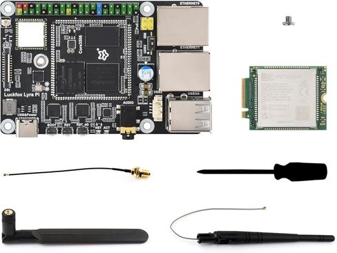 Luckfox Lyra Pi Linux Micro Development Board Based On Luckfox Core3506 Core Board, Integrates Triple-core ARM Cortex-A7 and ARM Cortex-M0 Processors, with 8GB eMMC @XYGStudy (Luckfox Lyra Pi A) in Saudi Arabia