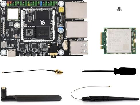 Luckfox Lyra Pi Linux Micro Development Board Based On Luckfox Core3506 Core Board, Integrates Triple-core ARM Cortex-A7 and ARM Cortex-M0 Processors, with 8GB eMMC @XYGStudy (Luckfox Lyra Pi A) in Saudi Arabia