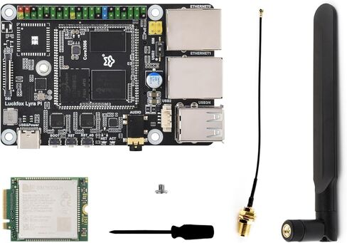 Luckfox Lyra Pi Linux Micro Development Board Based On Luckfox Core3506 Core Board, Integrates Triple-core ARM Cortex-A7 and ARM Cortex-M0 Processors, with 8GB eMMC @XYGStudy (Luckfox Lyra Pi A) in Saudi Arabia