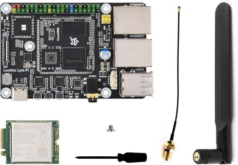 Luckfox Lyra Pi Linux Micro Development Board Based On Luckfox Core3506 Core Board, Integrates Triple-core ARM Cortex-A7 and ARM Cortex-M0 Processors, with 8GB eMMC @XYGStudy (Luckfox Lyra Pi A) in Saudi Arabia
