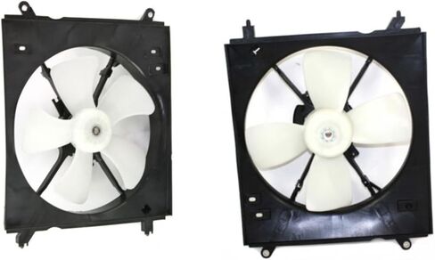 Replacement Radiator and A/C Condenser Cooling Fan Assembly Pair Compatible with Toyota Camry CE 1997-1998 in Saudi Arabia