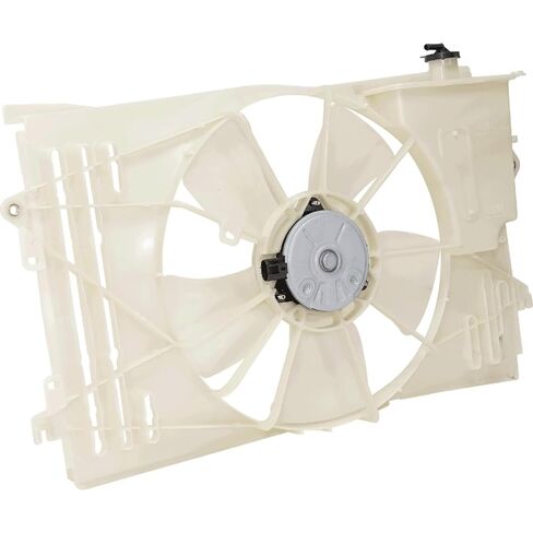 Replacement Radiator Cooling Fan Assembly fits Pontiac Vibe 2007-2008 1.8L L4 (Automatic Transmission) in Saudi Arabia