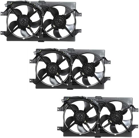 Replacement Cooling Fan Assembly Set of 3 fits Chrysler 300M Concorde LHS 3.5L V6 in Saudi Arabia