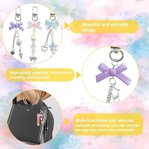 12Pcs Lip Gloss Charms, Lipgloss Holder Keychain Present Jewellery Pliers、Clasp Ring And Drill Bit. Exquisitely Crafted Pendant, Perfect For Women. in Kuwait