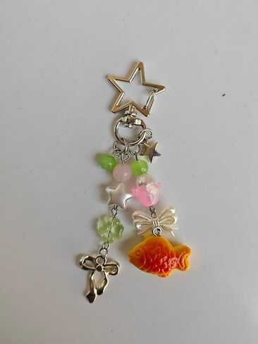 سلسلة مفاتيح Taiyaki اللطيفة، سحر الهاتف Y2k، سحر خبز السمك الياباني Kawaii، ملحقات محفظة Y2K in Kuwait