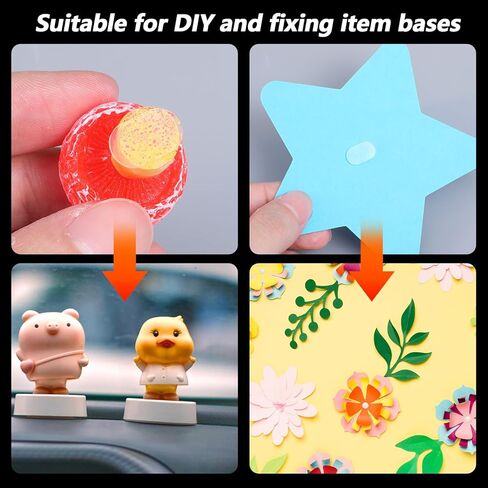 160 PCS Double Sided Adhesive Dots Sticky Tack Small Square Mounting Putty Clear Removable Sticky Adhesive Putty No Residue Waterproof No Trace Dots Tack for Poster Picture Festival Decoration in Saudi Arabia
