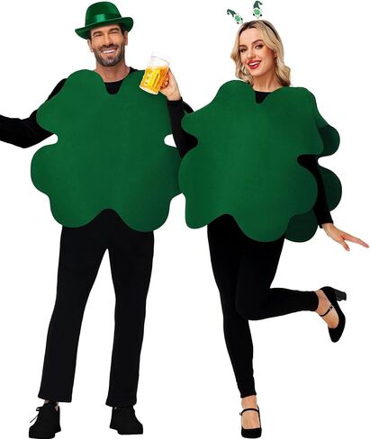 Adult Four Leaf Clover Costume St. Patrick's Day Cosplay Outfits in Kuwait