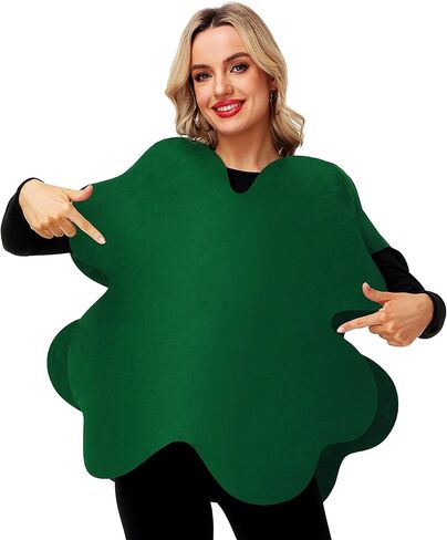 Adult Four Leaf Clover Costume St. Patrick's Day Cosplay Outfits in Kuwait