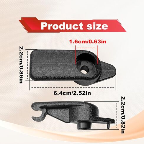 2PCS Sun Visor Clips 10411051 Compatible with 1997 1998 1999 2000 2001 2002 2003 2004 Chevy Corvette C5 Car Sun Visor Clip Hook in Saudi Arabia