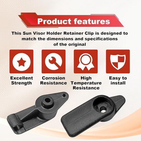 2PCS Sun Visor Clips 10411051 Compatible with 1997 1998 1999 2000 2001 2002 2003 2004 Chevy Corvette C5 Car Sun Visor Clip Hook in Saudi Arabia