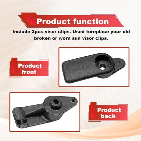 2PCS Sun Visor Clips 10411051 Compatible with 1997 1998 1999 2000 2001 2002 2003 2004 Chevy Corvette C5 Car Sun Visor Clip Hook in Saudi Arabia