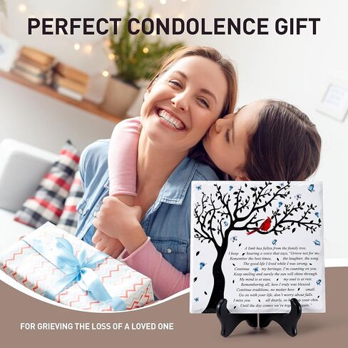 لوحة تعاطف من WOODEXPE، هدايا تذكارية مع حامل خشبي، سقط أحد الأطراف من شجرة العائلة، تعازي جنازة الفجيعة، هدايا الحزن، لوحة ديكور لفقدان أحد أفراد أسرته in Kuwait