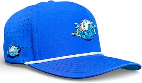 Logie Joe's Water Ball Golf Hat | Snapback Cap | Built-in Magnetic Ball Marker Holder + Marker Included | Adjustable Blue in Kuwait