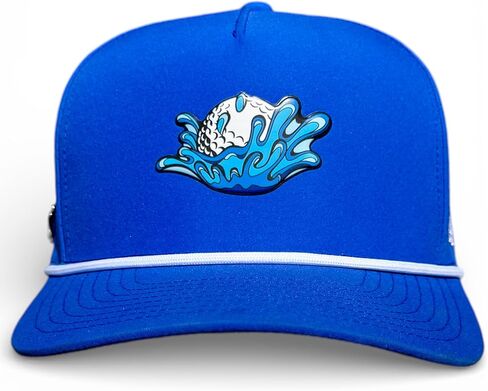 Logie Joe's Water Ball Golf Hat | Snapback Cap | Built-in Magnetic Ball Marker Holder + Marker Included | Adjustable Blue in Kuwait