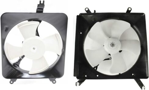 Replacement Radiator and A/C Condenser Cooling Fan Pair fits Honda Accord Sedan 1990-1993 4-Cyl 2.2L in Saudi Arabia