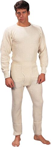 Rothco Extra Heavyweight Thermal Knit Bottoms (US, Alpha, Medium, Regular, Regular, Natural) in Saudi Arabia