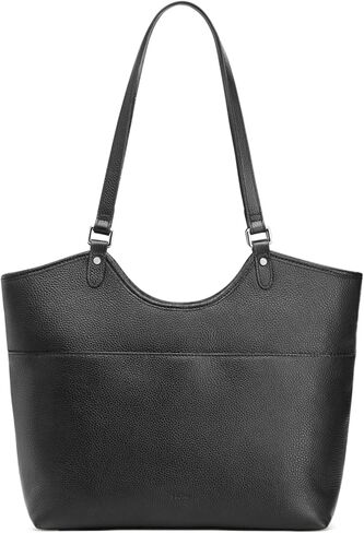 S-ZONE Leather Tote Bag for Women Work Travel Shoulder Bags Designer Purses with Zipper in Saudi Arabia