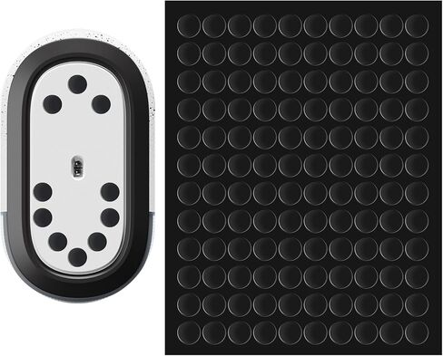 120 Pcs Black Mouse Feet Sticker, Speed Mouse Skates, Universal 6.5mm Mouses Feet Skates, Offers Excellent Wear Resistance, Smooth Glide Fast, Suitable for Most Mouses Pads (Black) in Saudi Arabia