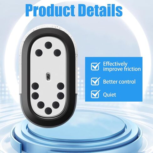 120 Pcs Black Mouse Feet Sticker, Speed Mouse Skates, Universal 6.5mm Mouses Feet Skates, Offers Excellent Wear Resistance, Smooth Glide Fast, Suitable for Most Mouses Pads (Black) in Saudi Arabia