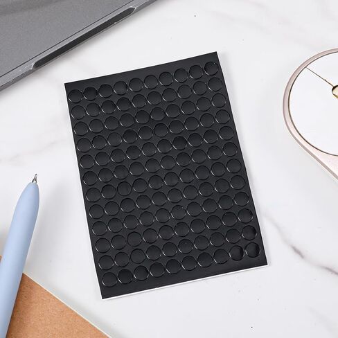 120 Pcs Black Mouse Feet Sticker, Speed Mouse Skates, Universal 6.5mm Mouses Feet Skates, Offers Excellent Wear Resistance, Smooth Glide Fast, Suitable for Most Mouses Pads (Black) in Saudi Arabia